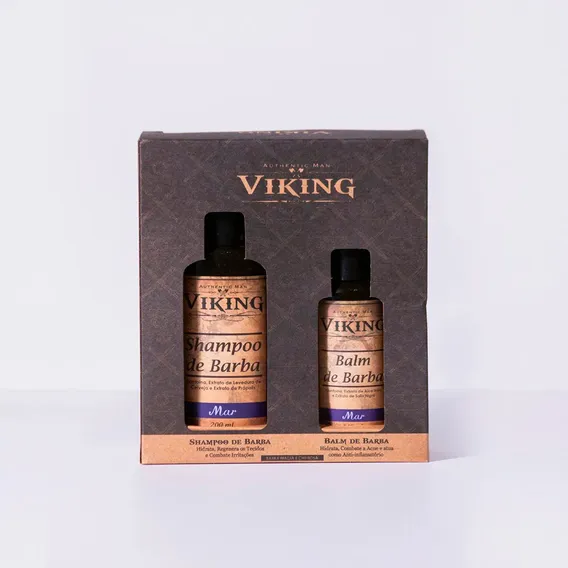 Kit Shampoo E Balm Para Barba - Mar - Viking Foto 1