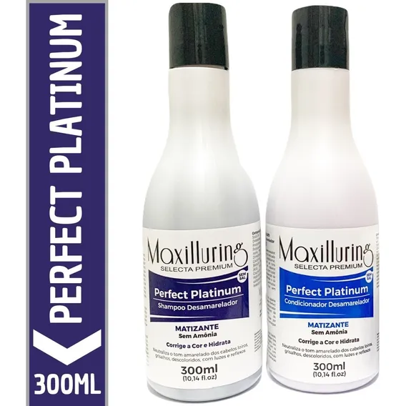 Kit Shampoo E Condicionador Desamarelador Maxilluring Foto 1