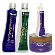 Kit Shampoo E Mascara Matizadora Impacto Protetor Fio Midori Foto  mini 1