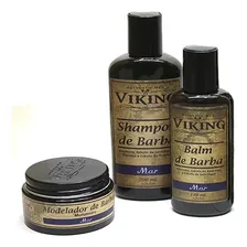Kit Shampoo, Modelador E Balm De Barba Viking Linha Mar Foto mini  2