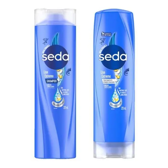 Kit Shampoo+condicionador Seda 325ml Liso Extremo Foto 1