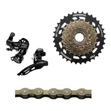 Kit Shimano - Câmbios - Catraca Megarange + Corrente Foto  mini 1