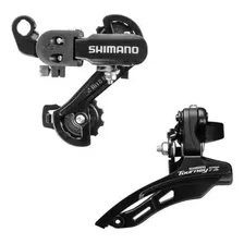 Kit Shimano Tourney Câmbio Traseiro Dianteiro Mtb Tz31 Tz500 Foto mini  3