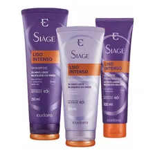 Kit Siàge Eudora Liso Intenso Shampoo + Condic. E Selante Foto  mini 1
