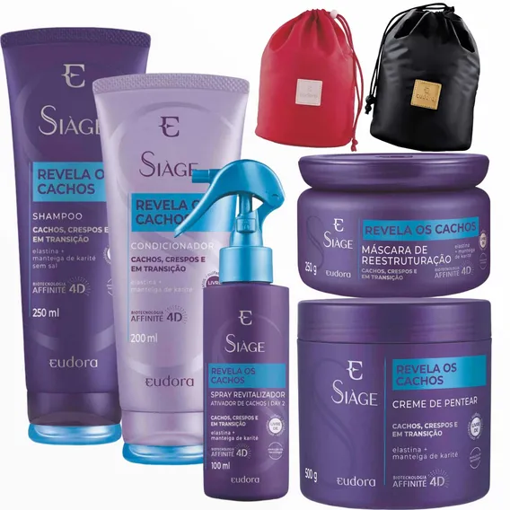 Kit Siàge Revela Os Cachos Eudora - 5 Produtos + Foto 1