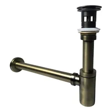Kit Sifão C/ Válvula Click Bronze Antigo Pia/cuba/lavabo Foto mini 1