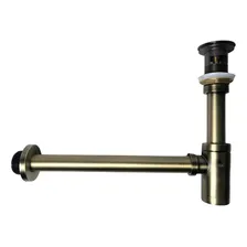 Kit Sifão C/ Válvula Click Bronze Antigo Pia/cuba/lavabo Foto mini 2
