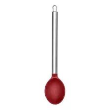 Kit Silicone Vermelho Concha Escumadeira Colher De Arroz Foto mini 3