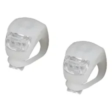 Kit Sinalizador Led Duplo Silicone Bicicleta Farol Lanterna Foto  mini 1