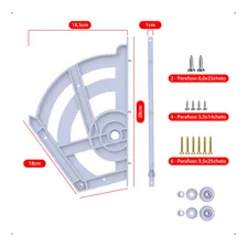 Kit Sistema Articulador Para Sapateira Dupla 2 Jogos Cor Branco Foto mini 3