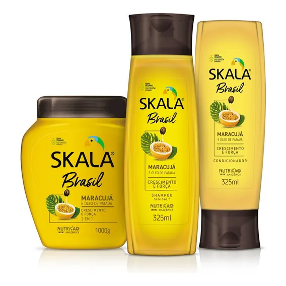 Kit Skala Brasil Shampoo E Condicionador E Mascara Maracujá Foto 1