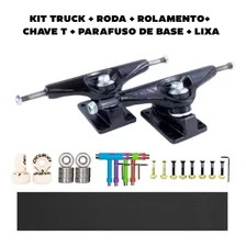 Kit Skate Cisco Truck Roda Rolamento Lixa Parafuso E Chave T Cor Preto Foto mini  2