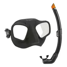 Kit Sniper Pro Velox, Máscara Snorkel Nadadeira Pesca Sub Cor Preto | Bra 38/39 Foto mini 2
