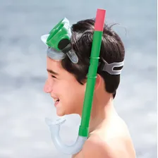 Kit Snorkel Com Máscara Infantil Bestway Para Mergulho Foto mini 3