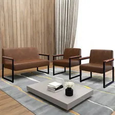 Kit Sofá 2 Lugares E 2 Poltronas Niterói Foto mini  2