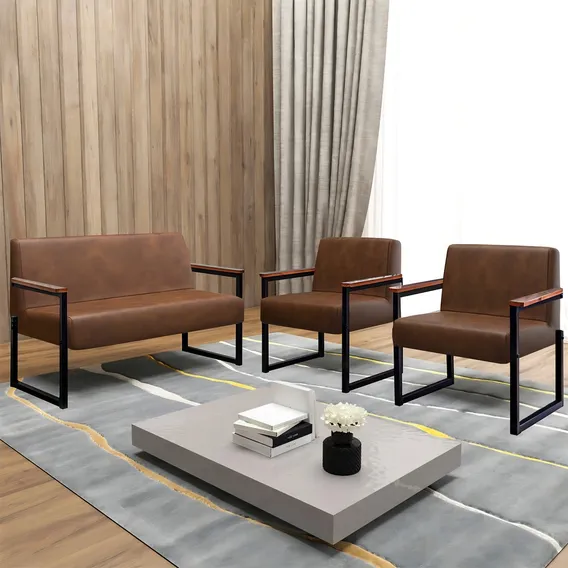 Kit Sofá 2 Lugares E 2 Poltronas Niterói Foto 1