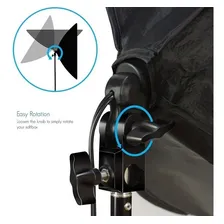 Kit Softbox Estúdio Fotográfico Led Fotografia Tripé 4 Luz R 127/220v Foto mini 4