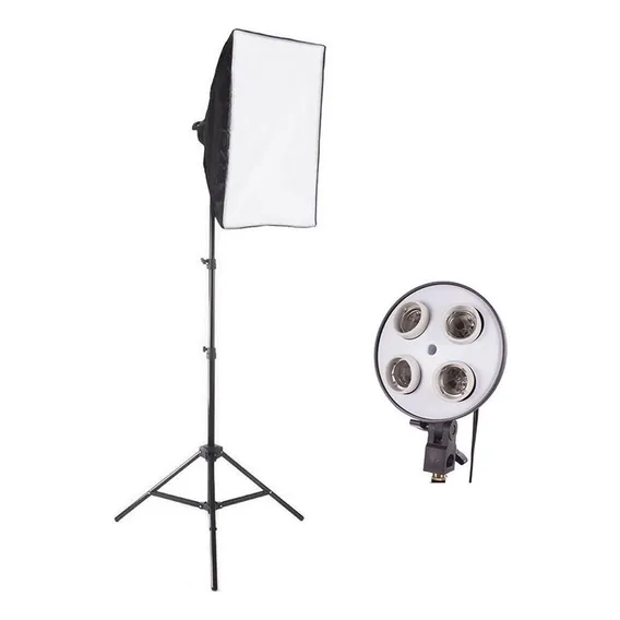 Kit Softbox Profissional Tripé Portátil Led Iluminação Foto Foto 1