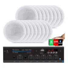 Kit Som Ambiente 4 Canal 500watts +16 Caixas Para Teto/gesso Foto  mini 1