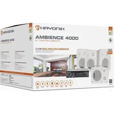 Kit Som Ambiente Ambience 4000 Od V2 Branco Hayonik Foto mini  2