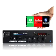 Kit Som Ambiente Amplificador Rc7000 + 8 Sp400 240wrms Cor Preto 127/220v Foto mini  2