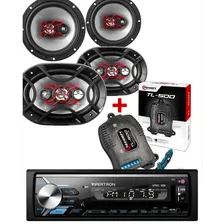 Kit Som Automotivo Radio Vipertron + Alto Falantes Kit Facil Bravox + Modulo Tl 500 Taramps Tnt Full Foto  mini 1
