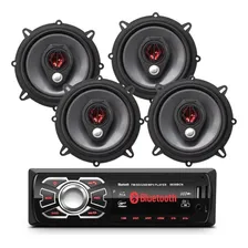 Kit Som Renault Sandero Radio Usb Mp3 + 4 Alto Falante 5 Foto mini 2