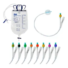 Kit - Sonda Foley Silicone 02 Vias + Coletor Urina 2000ml Foto mini 1