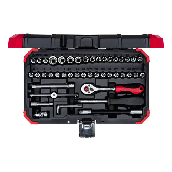 Kit Soquete Sextavado 1/4'' 4-14mm Gedore Red R49003046 46pç Foto 1