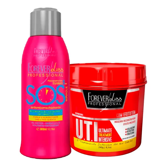 Kit Sos 300ml E Uti Reconstrução 240g Forever Liss Foto 1
