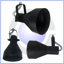 Kit Spot Trilho Par30 Lampada Led Eletrocalha Perfilado 6 Pt Cor Preto 110V/220V Foto mini 1
