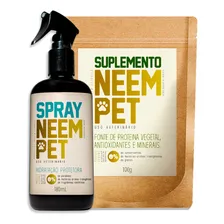 Kit Spray Neem Pet 180ml E Suplemento Neem Pet 100g -openeem Foto  mini 1