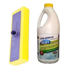 Kit Start Cera Acrilica Piso Poroso 2l + Aplicador De Cera Foto  mini 1