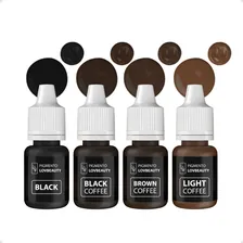 Kit Start Pigmentos Micropigmentação Microblading Lovbeauty 4 Cores 5ml Foto  mini 1