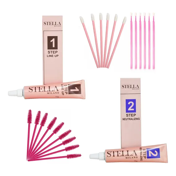 Kit Stella Milano Passo 1 E 2 Brow Lamintion Microbrush 15g Foto 1