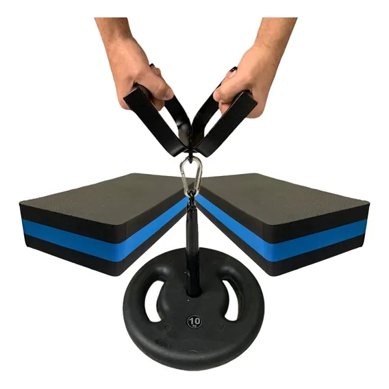 Kit Step Treino Gluteo Musculação E Suporte Agachamento Sumô Cor Preto Foto 1