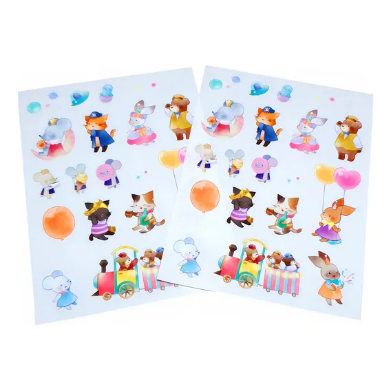 Kit Stickers Adesivos Decorativo Bichinhos Encantados Foto 1