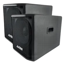 Kit Sub Grave Woofer Ativo + Passivo 600 Watts Profissional Foto mini 3