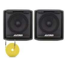 Kit Sub Grave Woofer Ativo + Passivo 600 Watts Profissional Foto mini 1