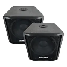 Kit Sub Grave Woofer Ativo + Passivo 600 Watts Profissional Foto mini 4