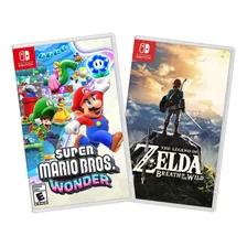 Kit Super Mario Wonder + Zelda Breath Of The Wild Switch Foto mini 1