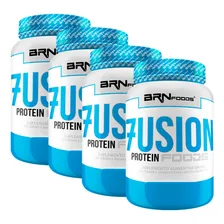 Kit Super Whey Proten: 4x Fusion Protein 900g Brn Foods Sabor 4x Chocolate Foto mini 1
