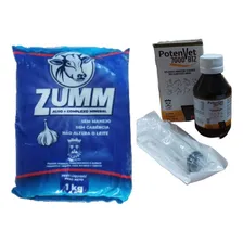 Kit Suplemento 1 P贸 De Alho Zumm 1k+1 Potenvet 100ml Vilavet Foto mini 1