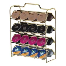 Kit Suporte 32 CĂĄpsulas CafĂ© Dolce Gusto Porta SachĂȘ Dourado Foto mini 2