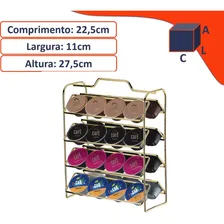 Kit Suporte 32 CĂĄpsulas CafĂ© Dolce Gusto Porta SachĂȘ Dourado Foto mini 3