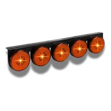 Kit Suporte Lanterna Maria Caminhão Carreta Led Ambar 5 Foto mini 1