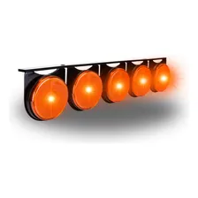 Kit Suporte Lanterna Maria Caminhão Carreta Led Ambar 5 Foto mini 2