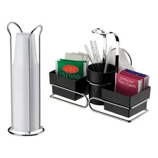 Kit Suporte Sachês Chá Guardanapos 2247 Porta Copos 200ml Foto mini 1