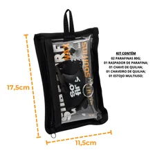 Kit Surf Parafina Água Quente - Soul Fins - Kit Surf Verão 2 Parafina + Raspador + Chavinha de Quilha + Estojo + Chaveiro Quilha Foto mini 3