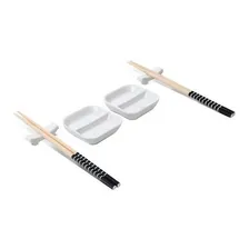 Kit Sushi Hashi Molheiras E Apoios 2 Pessoas Nankin Haus Foto mini 2